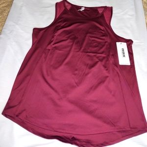 NWT RBX Active Burgundy Red Gym Tank Top Size Large